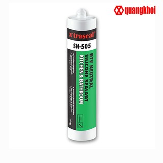 Keo Silicone chống mốc, keo kháng nấm mốc phòng vệ sinh, phòng bếp X'traseal SN-505 300gr
