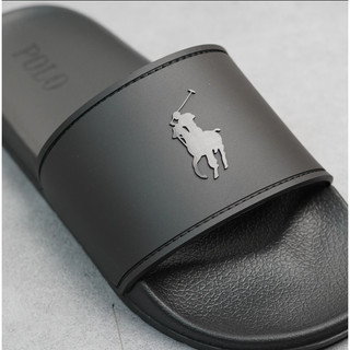 [CAO CẤP] Dép POLO Rubber Đen Full - Quai nhựa đen nhám mới