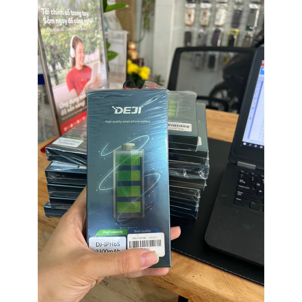 Siêu pin DEJI dung lượng cao và chuẩn cho các dòng ip 5s/5se/6/6s/6spl/6pl/7/7pl/8/8PL TẶNG KÈM TOOL
