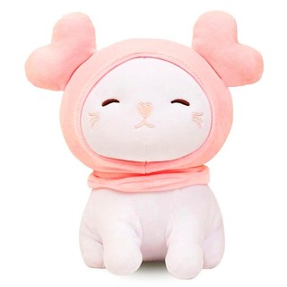GẤU BÔNG MÈO ĐỘI NÓN TUẦN LỘC DỄ THƯƠNG (25CM) HÀNG LOẠI 1 CAO CẤP, CHẤT VẢI MINISO MỀM MỊN, AN TOÀN