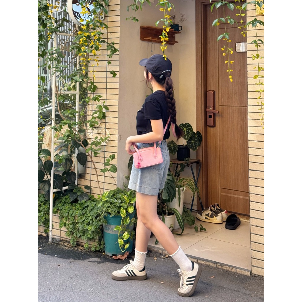 Quần short jeans lưng cao basic - 247store - Qsoocjeanmem7451_P11K16 | BigBuy360 - bigbuy360.vn