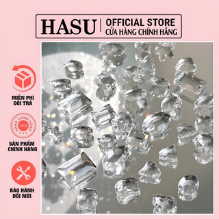 Set Đá Khối pha lê 50 viên mix mẫu - Đá khối thuỷ tinh trong suốt mix nhiều mẫu cực xinh - Đá nail hottrend