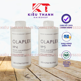[Chính hãng] COMBO Dầu Gội - Xả hàn gắn liên kết lưu huỳnh Olaplex No4 - No5 250ML