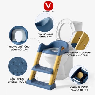 Bệ thu nhỏ bồn cầu có thang đi vệ sinh cho bé V-BABY W1 & W2S