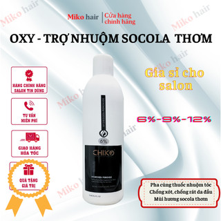 Oxy-Trợ nhuộm siêu dưỡng hương dứa CHIKO chống xót, chống rát da đầu - Pha cùng thuốc nhuộm tóc