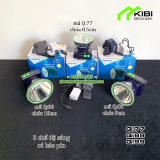Đèn pin lặn biển, đèn pin chiếu sáng, đèn pin sạc điện Q77, Q88, Q99 với 5 cấp độ sáng