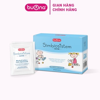 Buona Simbiosistem Bustine - Men Vi Sinh Bổ Sung 10 Tỷ Lợi Khuẩn Và Chất Xơ, Giảm Táo Bón, Giúp Ăn Ngon - Hộp 20 Gói 2g