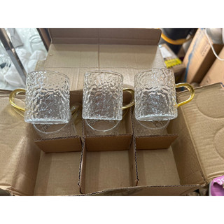 Set 6 chén quai thuỷ tinh sần 120ml