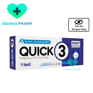Que thử thai Quick 3 Pregnancy HCG test strip - Dụng cụ phát hiện thai sớm, kết quả nhanh chóng, chính xác