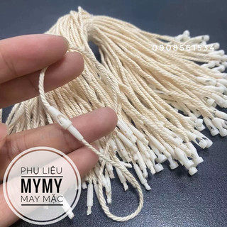 Dây tag treo nhãn mác Sợi Cotton - Đen.Kem.Trắng 100 sợi