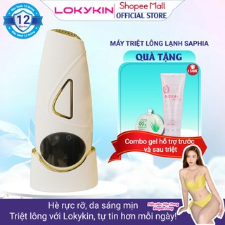 Máy triệt lông mini triệt lạnh Lokykin Sapphire triệt Bi, triệt nách, tay chân, mặt tại nhà kèm chức năng trẻ hóa da