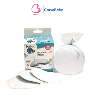 Hộp 8 miếng vải lót thấm sữa giặt được Baby Babuu Nhật Bản cho mẹ