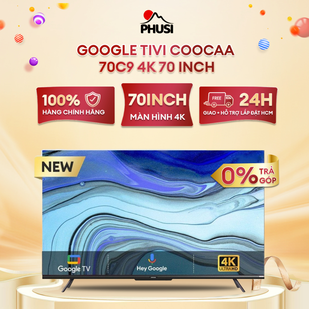 70C9 - Google Tivi Coocaa 70C9 4K 70 inch [Miễn phí giao lắp nội thành HCM]