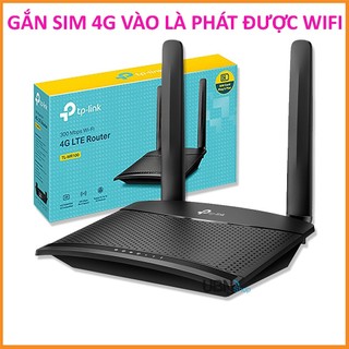 Phát WiFi Bằng Sim 4G TP-Link MR100 Tốc Độ 300 Mbps- Chính Hãng dùng cho lắp camera, thiết bị