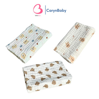 Chăn, mền, khăn tắm xô nhăn sợi tre 6 lớp cho bé 110x110cm