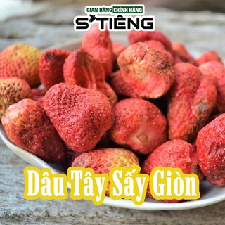 Dâu Tây Sấy Giòn S'TIÊNG Chua Ngọt