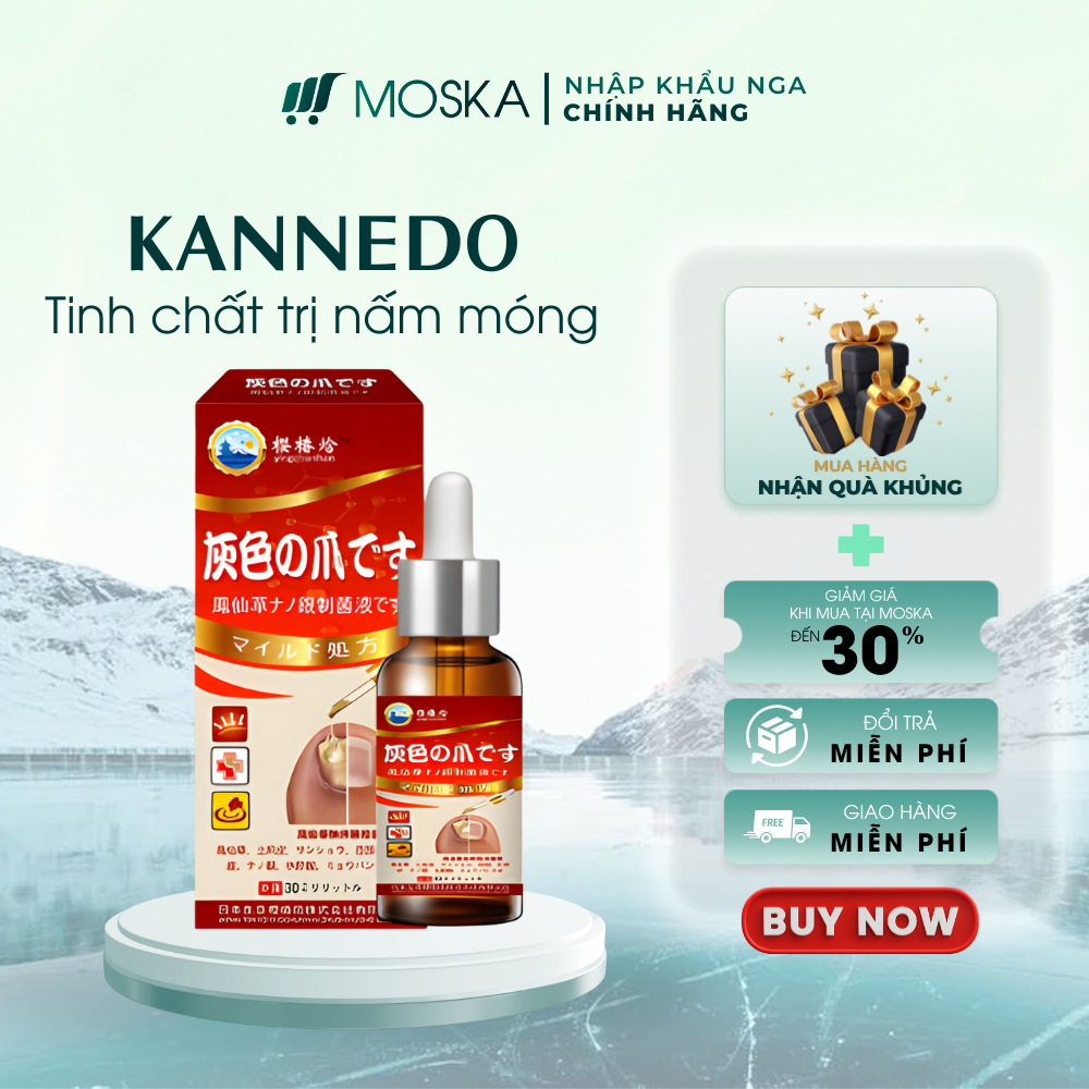 Tinh Chất Nấm Móng, Dưỡng Móng, Giảm Thối Móng KANNEDO Nhật Bản 30ml, Móng Cứng, Chắc, Phục Hồi Form Móng Hư | Moska Sho
