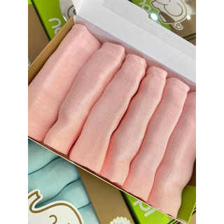 Khăn sữa sợi tre Nappi (6 chiếc/ hộp)