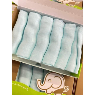 Khăn sữa sợi tre Nappi (6 chiếc/ hộp)
