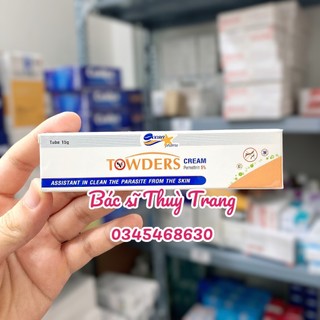 Kem làm sạch ký sinh trùng, ghẻ Towders Cream - 15g