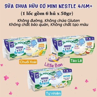 Sữa chua hữu cơ Nestle Mini P’tit Brassé Bio 4/6M bay air