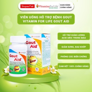 Viên Uống Gout Aid Vitamins For Life Giúp Giảm Hình Thành Tinh Thể Gây Sưng, Đau Khớp (Hộp 30 Viên)