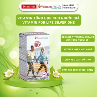 Vitamin Tổng Hợp Cho Người Già Silver One Vitamins For Life Giúp Kéo Dài Tuổi Thọ (Hộp 60 Viên)