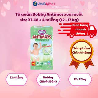 Tã quần Bobby Antimos xua muỗi size XL 48 + 4 miếng