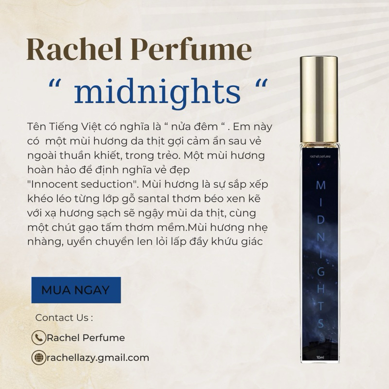 Nước hoa Rachel Perfume Midnights