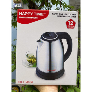 Ấm Siêu Tốc Inox 1.8L Happy Time Model HTD1081