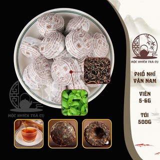 Trà Phổ nhĩ chín Vân Nam hương nếp thơm thượng hạng viên nén 6g
