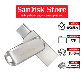Usb 3.2 otg sandisk ultra dual drive luxe sdddc4-g46 400mb/s 512gb / 1tb bảo hành 5 năm