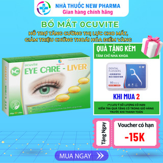 Ocuvite eye care - liver viên uống sáng mắt cao việt quất, dha, dầu gấc - 30 viên