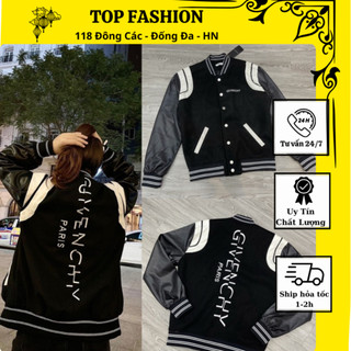 Áo khoác bomber dạ 3 lớp tay da cao cấp ( có clip )
