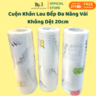 Cuộn giấy lau bếp đa năng bằng vải không dệt 20cm