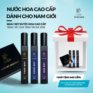 Nước hoa luxury. đặt biệt mua 1 set 3 chai nước hoa tặng 1 set 3 chai xịt miệng thơm mát cả ngày.