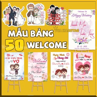Bảng Welcome đám cưới, Bảng cưới, bảng tên chào đón khách để cổng trang trí - Vua hashtag