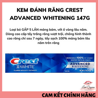 Kem đánh răng Crest 3D White Advanced Tripple Whitening 147G