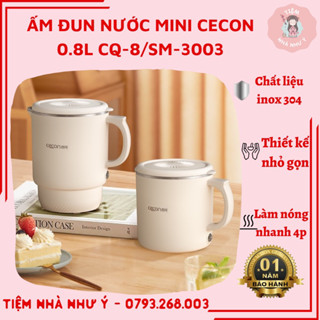 🔥BÌNH ĐUN NƯỚC MINI 800ML CHÍNH HÃNG CECON TIỆN LỢI MANG DU LỊCH
