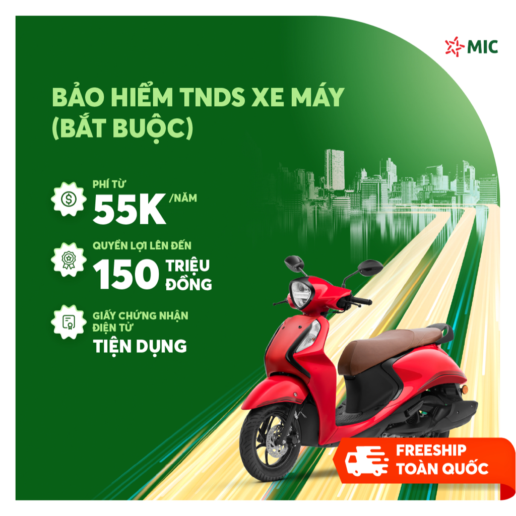 [E-Voucher] Bảo hiểm Xe máy bắt buộc (TNDS), cấp GCN điện tử nhanh chóng | Bảo hiểm Quân đội MIC