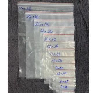 Túi zip chỉ đỏ đủ size loại 1