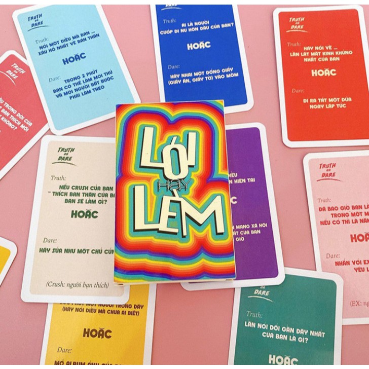 Bộ Bài Lói hay Lèm/ Truth Or Dare Thật Hay Thách Tạo Sự Thú Vị Gắn Kết Tình Bạn Bè