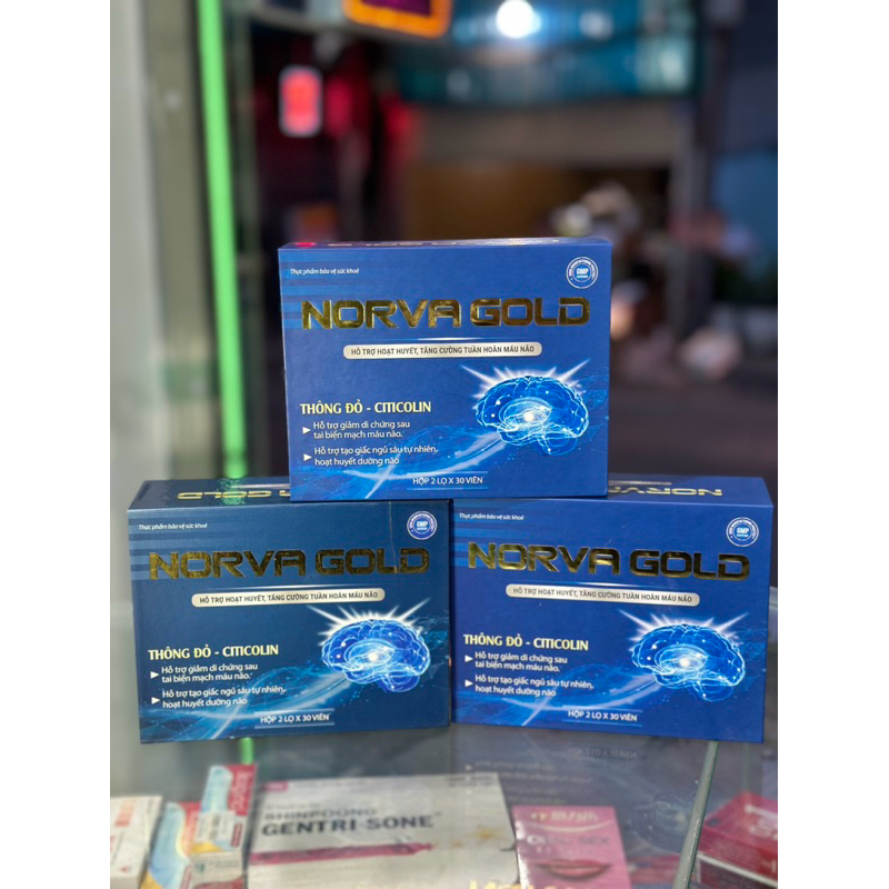Hoạt Huyết Dưỡng Não NORVA GOLD - Hỗ Trợ Tăng Cường Tuần Hoàn Máu Não, Giảm Đau Mỏi Vay Gáy, Tê Bì C