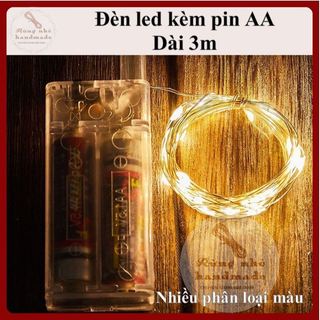 Dây đèn LED dài 3m, fairylight, dùng pin AA
