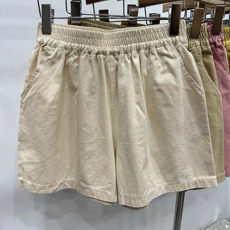 Quần Short Kaki Nữ Ống Rộng Cạp Cao , Quần Sooc đùi Nữ Phong cách Ulzzang Hàn Quốc | BigBuy360 - bigbuy360.vn
