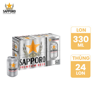 GIAO HỎA TỐC - Combo 02 thùng Sapporo Premium 330ml