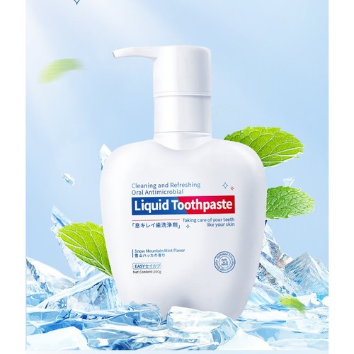 Kem Đánh Răng LIQUID TOOTHPASTE - Kem Đánh Răng LIQUID TOOTHPASTE Bạc Hà Thơm Mát Giúp Răng Trắng Sáng
