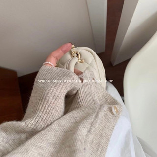 (Aheun.studio) 𝐀́𝐨 𝐜𝐚𝐫𝐝𝐢𝐠𝐚𝐧 xám tiêu 𝐥𝐞𝐧 𝐦𝐨̉𝐧𝐠 𝐜𝐨̂̉ 𝐭𝐫𝐨̀𝐧 𝐦𝐮̀𝐚 𝐭𝐡𝐮 nhà IMISS