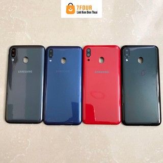 Nắp lưng vỏ máy samsung m20 bo viền khung, có kính camera - 7four