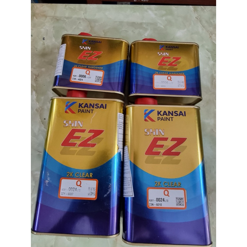 Keo bóng oto Kansai 2k nhanh khô kèm chất đóng rắn